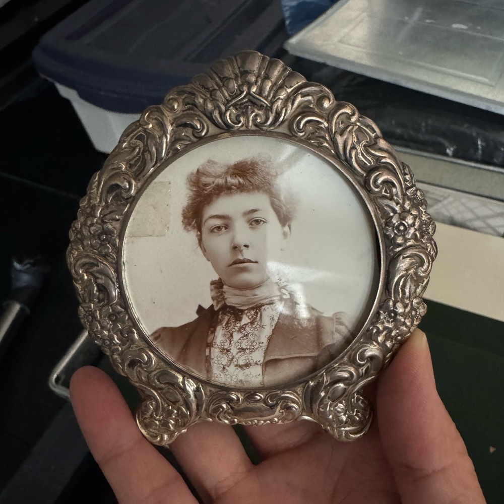 2 Vintage antique Sterling silver picture frame. Beautiful antique piece.